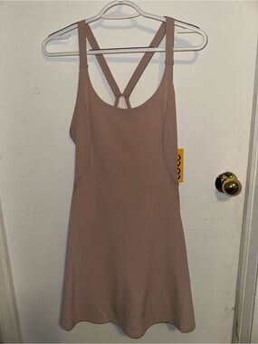 Mauve Taupe Strappy Tank Dress